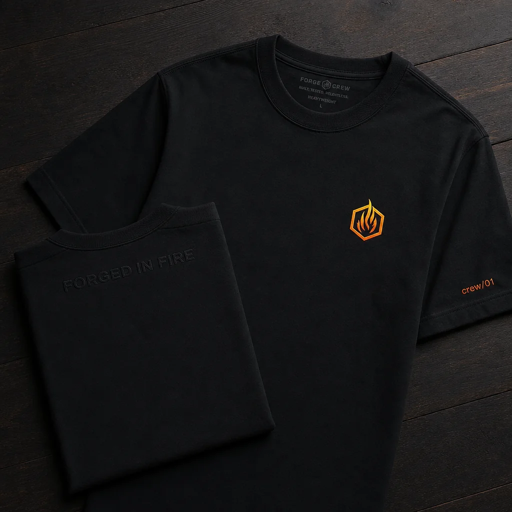 Black BrimstoneTech Forge Crew tee