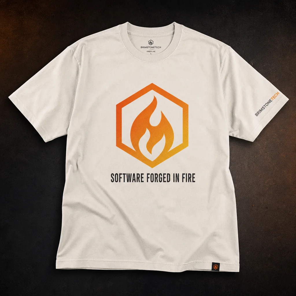 Bone BrimstoneTech Forged in Fire tee